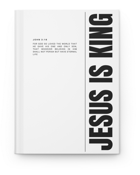 Jesus Is King Hardcover Journal — Christian Prayer & Faith Notebook