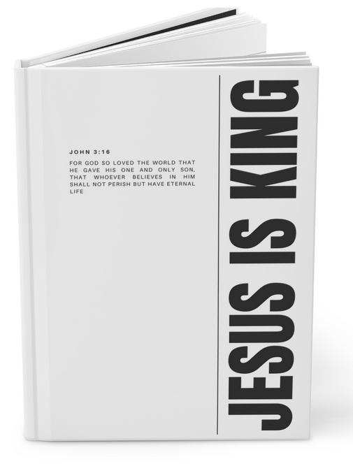 Jesus Is King Hardcover Journal — Christian Prayer & Faith Notebook